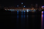 2009, Septiembre, A Coruña, Noche, Negro, Blanco, Puerto, Paseo Marítimo, Azul