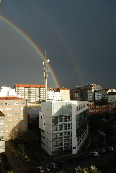 2009-10-20, Octubre, A Coruña, Blanco, Arcoiris, Gris