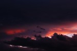2009-10-05, Octubre, A Coruña, Nubes, Blanco, Azul, Naranja, Rojo,Negro