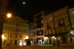 2009-10-28, Octubre, A Coruña, Plaza, Iglesia San Agustín, Arquitectura, Blanco, Dorado, Luna, Cruceiro
