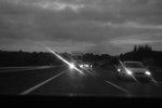 2009, Octubre, Lugo, Blanco, Negro, Nubes, Luces, Carretera, Coches