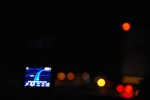 2009, Diciembre, León, Autopista, Luna, Coches, Noche, Negro, Azul, Rojo