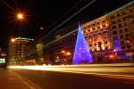2009-11-16, A Coruña, Cantones, Naranja, Blanco, Azul, Neón, Navidad
