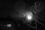 2009-12-31, A Coruña, Noche, Luna, Blanco, Negro