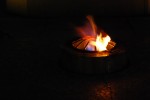 2010-02-01, A Coruña, Plaza de María Pita, Negro, Rojo, Naranja, Fuego
