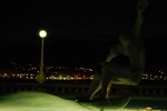 2010-03-13, Marzo, A Coruña, Paseo Marítimo, Fuente de los Surfistas, Verde, Negro
