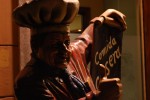 2010, Marzo, A Coruña, Plaza de María Pita, Estátua, Cocinero, Comida Casera