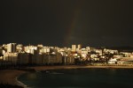 2010-03-25, Marzo, A Coruña, Arcoiris, Blanco, Azul, Verde, Mar, Paseo Marítimo