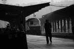 2010-06-25, Junio, A Coruña, Estación de Tren, Blanco, Negro, Tren