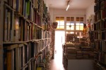 2010-07-03, Julio, A Coruña, Rúa Amargura, Tienda, Libros, Verde, Blanco, Marrón