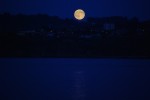 2010-08-25, Agosto, A Coruña, Oza, Pesca, Negro,  Azul, Blanco, Mar, Luna