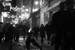 2010-12-26, A Coruña, Diciembre, Calle de los Olmos, Blanco, Negro, Fuego