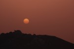 2011-04-07, Abril, A Coruña, Monte de San Pedro, Naranja, Marrón, Negro, Sol
