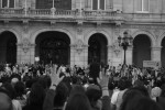 2011-06-19, Junio, A Coruña, Manifestación, Democracia Real, Blanco, Negro, Plaza de María Pita