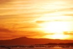 2011-08-06, Julio, Cambados, Albariño, Naranja, Amarillo, Mar, Bateas, Negro, Puesta de Sol