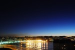 2011-10-08, Octubre, A Coruña, Paseo Marítimo, Mar, Azul, Negro, Naranja