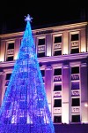 2011-12-19, Diciembre, A Coruña, Navidad, Árbol, Arquitectura, Azul, Blanco, Negro, Violeta