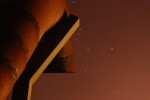 2012-01-24, Enero, A Coruña, Torre de Hércules, Naranja, Negro, Estrellas, Cielo, Noche, Caracola, Refugios